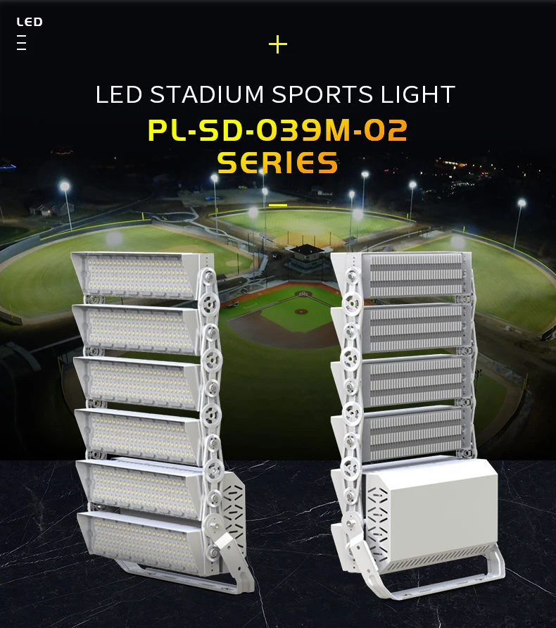 New High Quality LED Arena Lights 1000 Watt IP65 Waterproof Adjustable Module High Mast Lamp Stadium Sport Light Tennis Court W LED Flood Light