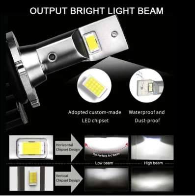 強力なプラグアンドプレイ D2s LED キット 10,000lm 6,500K 白色光、HID キセノンから LED ヘッドライトバルブへの変換