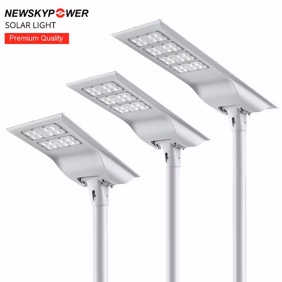 新しいモダンな統合アルミ LED 防水オールインワン高ルーメンソーラー街路灯 30 ワット 40 ワット 60 ワット 80 ワット 100 ワット